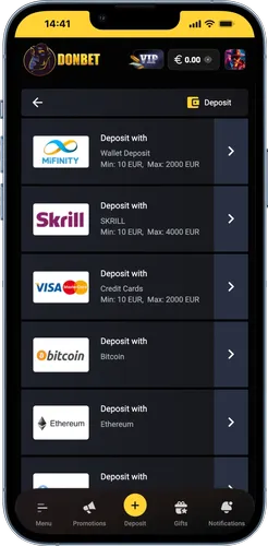 Make a deposits